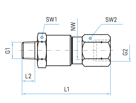 Mosmatic Swivel, Male Female, 32.564